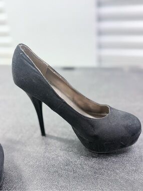 Mossimo Supply Co. Black Suede Stiletto Pumps